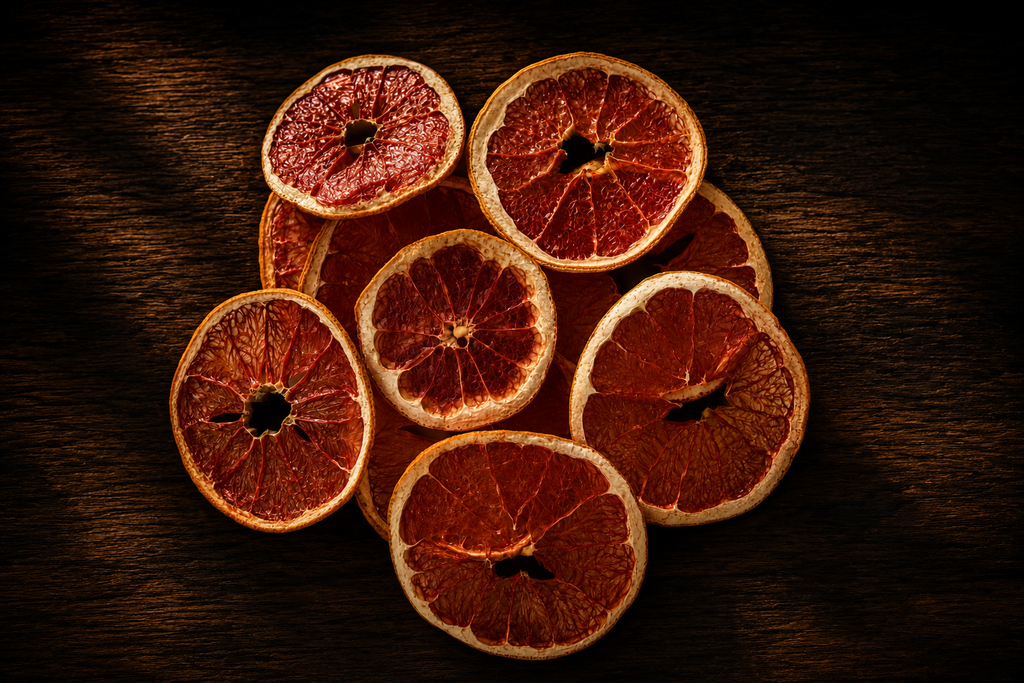 Getrocknete Grapefruitscheiben
