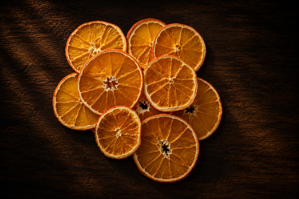 Getrocknete Orangenscheiben
